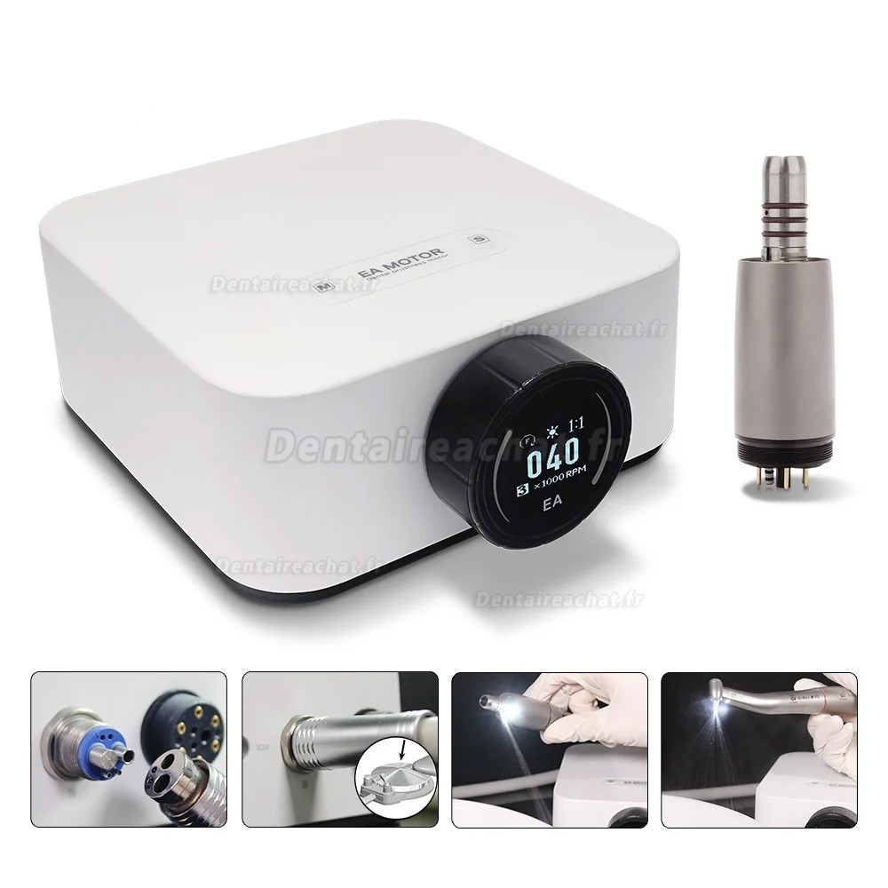 Micromoteur dentaire électrique sans balais à LED portable 90 W THREEH EA-MOTOR